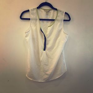 Banana Republic tank with navy and lime accents